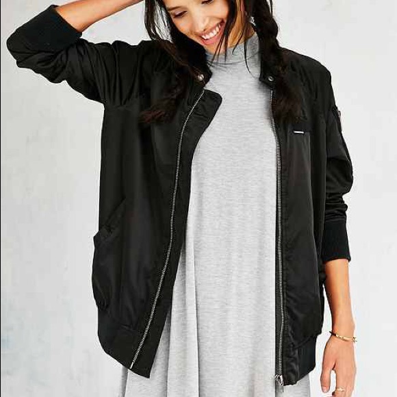 MEMBERS ONLY SATIN BOMBER JACKET - Picture 1 of 3